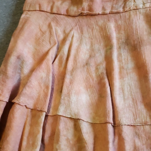Lux boho tie dye cotton skirt - Picture 4 of 7